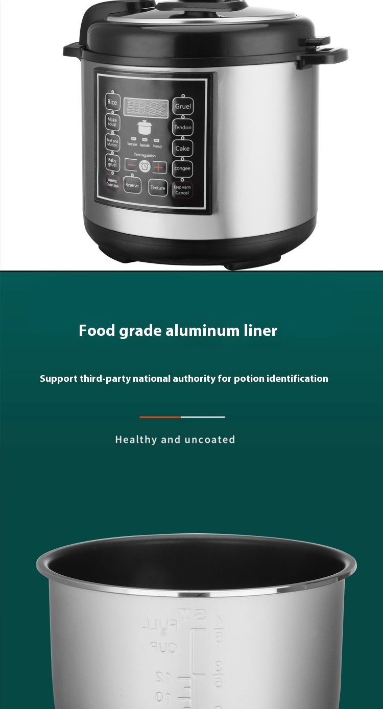 5L Smart Multi Function Pressure Rice Cooker Household