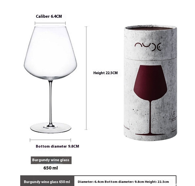 Ultra Thin Crystal Large Elegant Goblet Glass