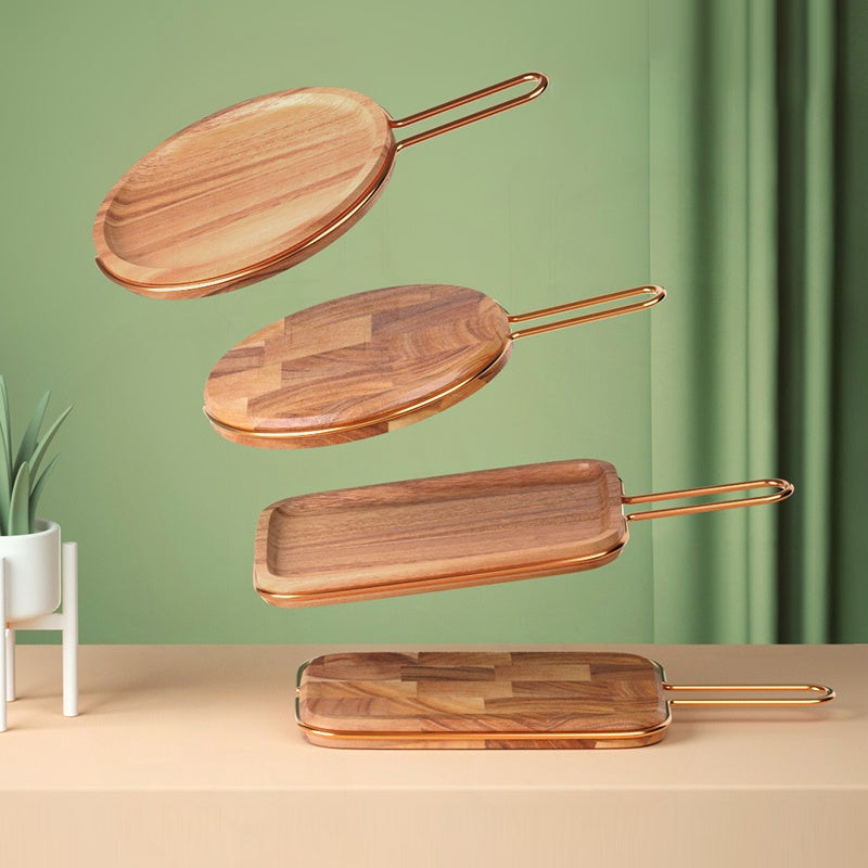 Solid Wood Steak Fruit Bread Cutting Board Tray