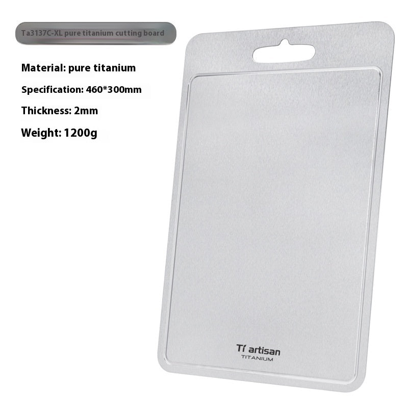 Thickened Pure Titanium Cutting Board With Groove